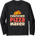 Pizza Chef Baker Certified Pizza Maker Long Sleeve Apparel | US Viral Style | Perfect Gift Idea