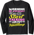Knitting Warunung Start Talk About Knitting Knitter Yarn Long Sleeve Yarn Supply | Premium Quality | Best Seller Choice