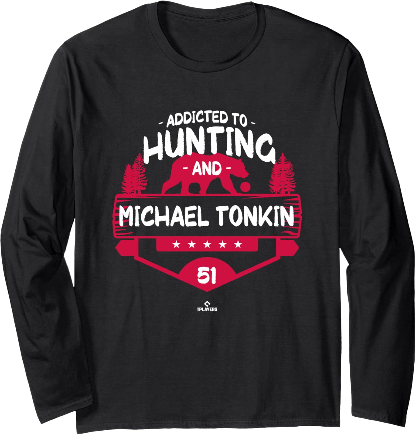 Bear Hunting and Michael Tonkin Atlanta MLBPA Long Sleeve Apparel | Perfect Gift Idea