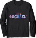 4th July Fireworks Drinks Party Michael Long Sleeve Apparel | Trending 2025