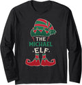 Personalized MICHAEL Christmas Long Sleeve Apparel | Premium Quality