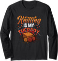 Knitting is My Therapy Yarn Knitting Long Sleeve Yarn Supply | High Search Volume | Customer Favorite