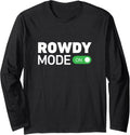 Rowdy Mode On - Troublemaker Kid Long Sleeve Apparel | Best Seller Pick | Must-Have Style