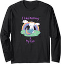 Unicorn Cat with a Ball of Yarn Cat Knitting Long Sleeve Yarn Supply | Viral US Pick | Perfect for Crafters