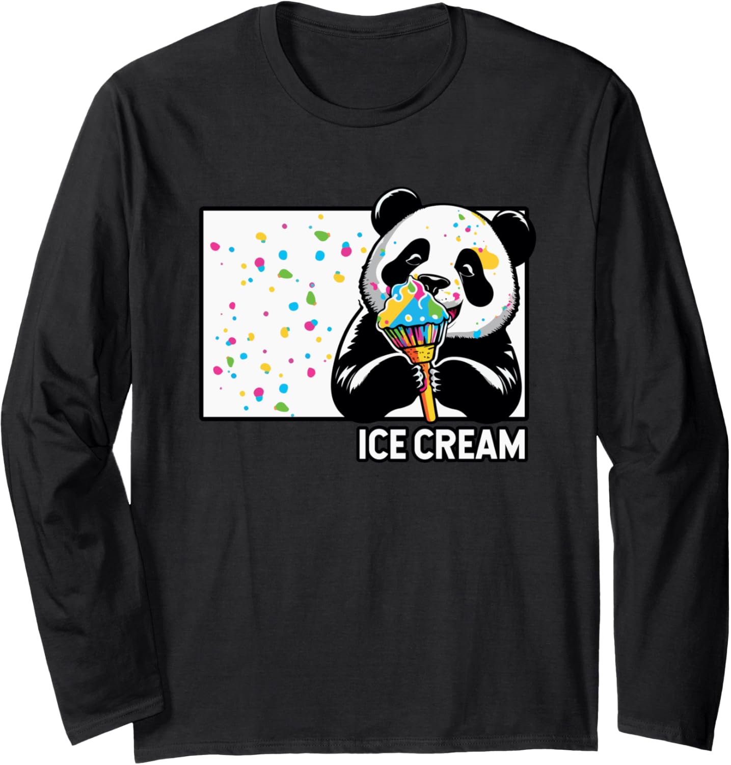 Ice Cream Doodle Chinese Hanzi Maker Gelato Lover Ice Cream Long Sleeve Apparel | Best Seller Pick | Aesthetic Fit