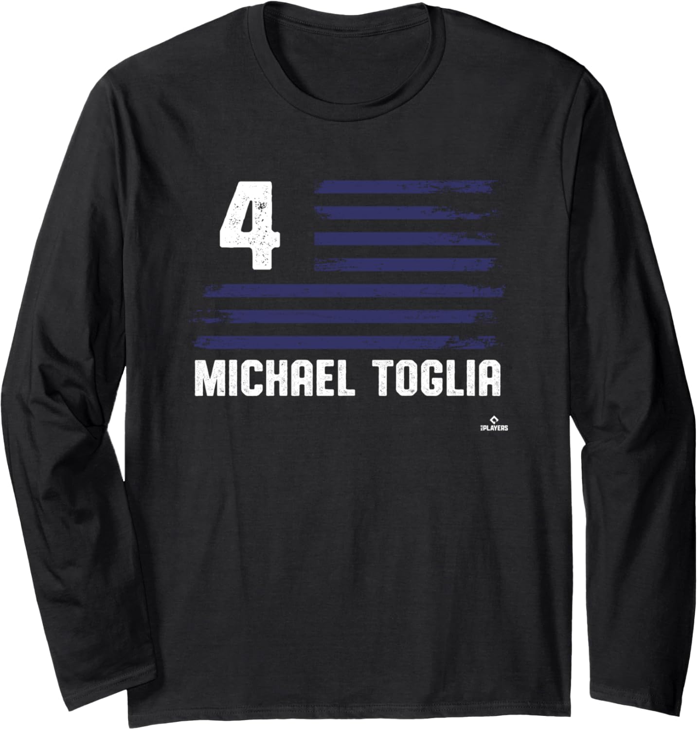 Flag Stripes Michael Toglia Colorado Baseball MLBPA Long Sleeve Apparel | US Best Seller