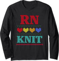 Nurses Hobby Knitting Crafts, Stitch & Yarn RN Love to Knit Long Sleeve Yarn Supply | Top Rated | Best Seller Choice