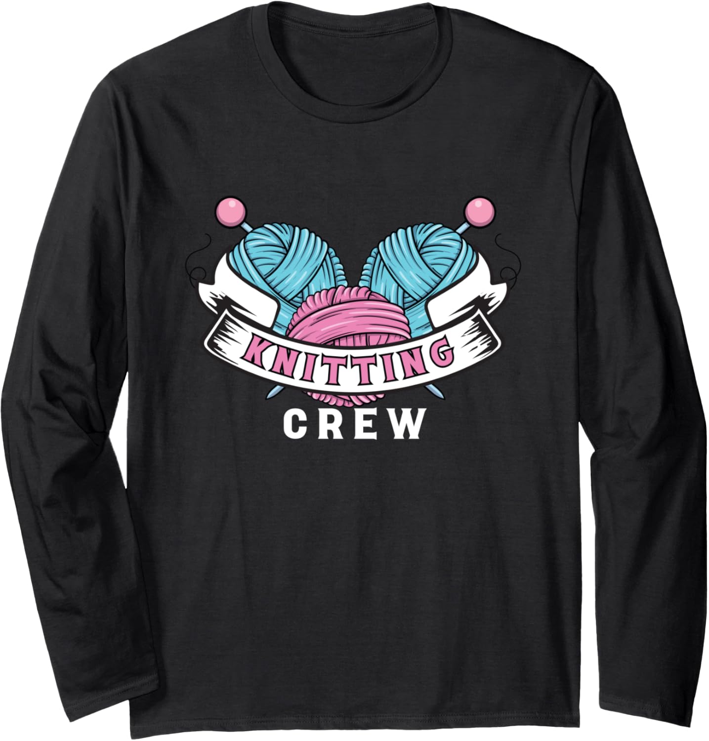 Knitting Crew Yarn Wool Knit Knitter Crocheter Long Sleeve Yarn Supply | Top Rated | Customer Favorite