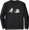Goalie Kitty Cat Kittens Playing Hockey with Ball of Yarn Long Sleeve Yarn Supply | Viral US Pick | Best Seller Choice