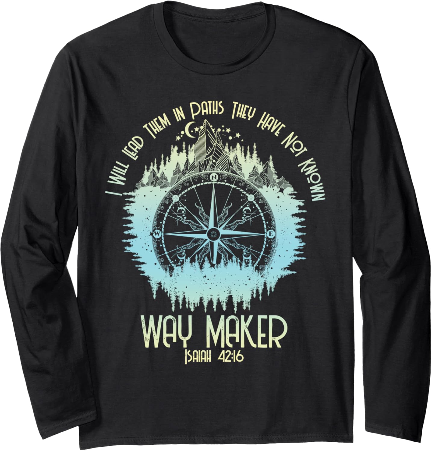 Spiritual Way Maker Bible Verse Christian Faith Way Maker Long Sleeve Apparel | Premium Quality | Perfect Gift Idea