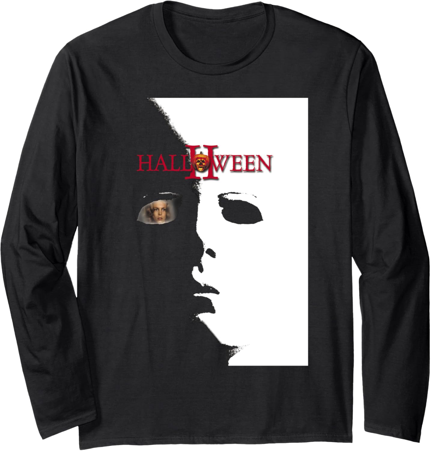 Halloween 2 Laurie Strode Michael Myers Mask Poster Long Sleeve Apparel | Perfect Gift Idea