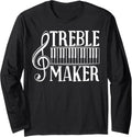 Piano Teacher Pianist Keyboard Treble Maker Treble Maker Long Sleeve Apparel | High Search Volume | Must-Have Style