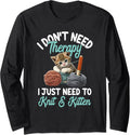Quilting Crochet Knitting Cat Lover Yarn Kitten Knitter Long Sleeve Yarn Supply | High Search Volume | Customer Favorite
