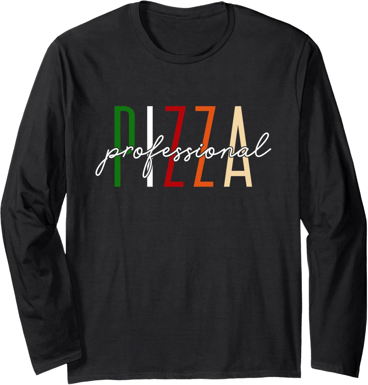 Retro Italian Food Lover Pizza Maker Pizza Professional Long Sleeve Apparel | Best Seller Pick | Aesthetic Fit