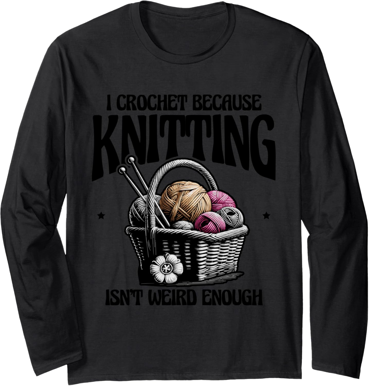 Funny Crochet Yarn Lover Women Crocheter Design Long Sleeve Yarn Supply | Premium Quality | High CTR Title