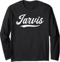 Distressed Script Michael Jarvis Prospect Baseball Fan Gear Long Sleeve Apparel | Everyday Casual Wear