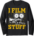Filmmaker - I Film Stuff Funny Film Director Movie Maker Long Sleeve Apparel | High Search Volume | Comfort Daily Wear