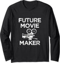 Vintage Future Movie Maker For Student Director Filmmaker Long Sleeve Apparel | High Search Volume | Aesthetic Fit