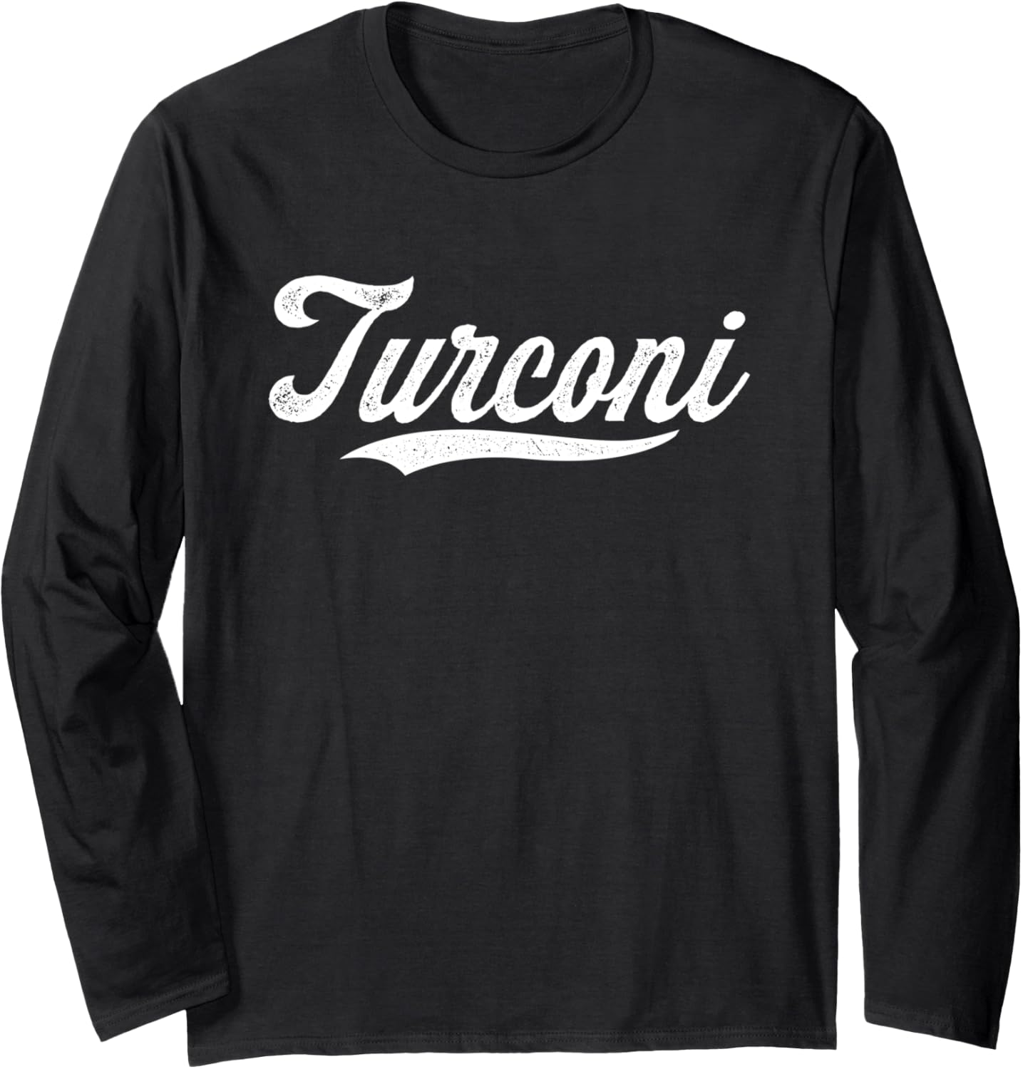 Distressed Script Michael Turconi Prospect Baseball Fan Gear Long Sleeve Apparel | Viral Streetwear Style