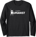 Happy Humanist Symbol Atheist, Atheism, Secular Long Sleeve Apparel | High Search Volume | Perfect for Crafters