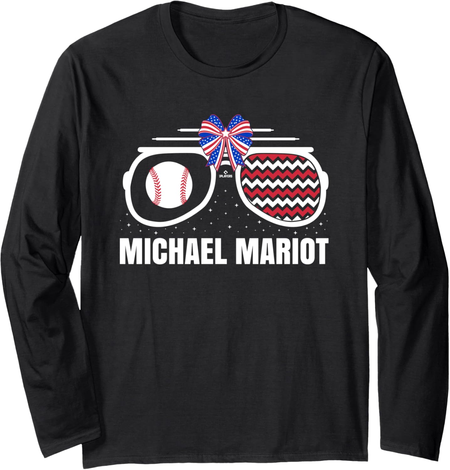 American Glasses Michael Mariot Prospect Baseball Fan Gear Long Sleeve Apparel | Everyday Casual Wear