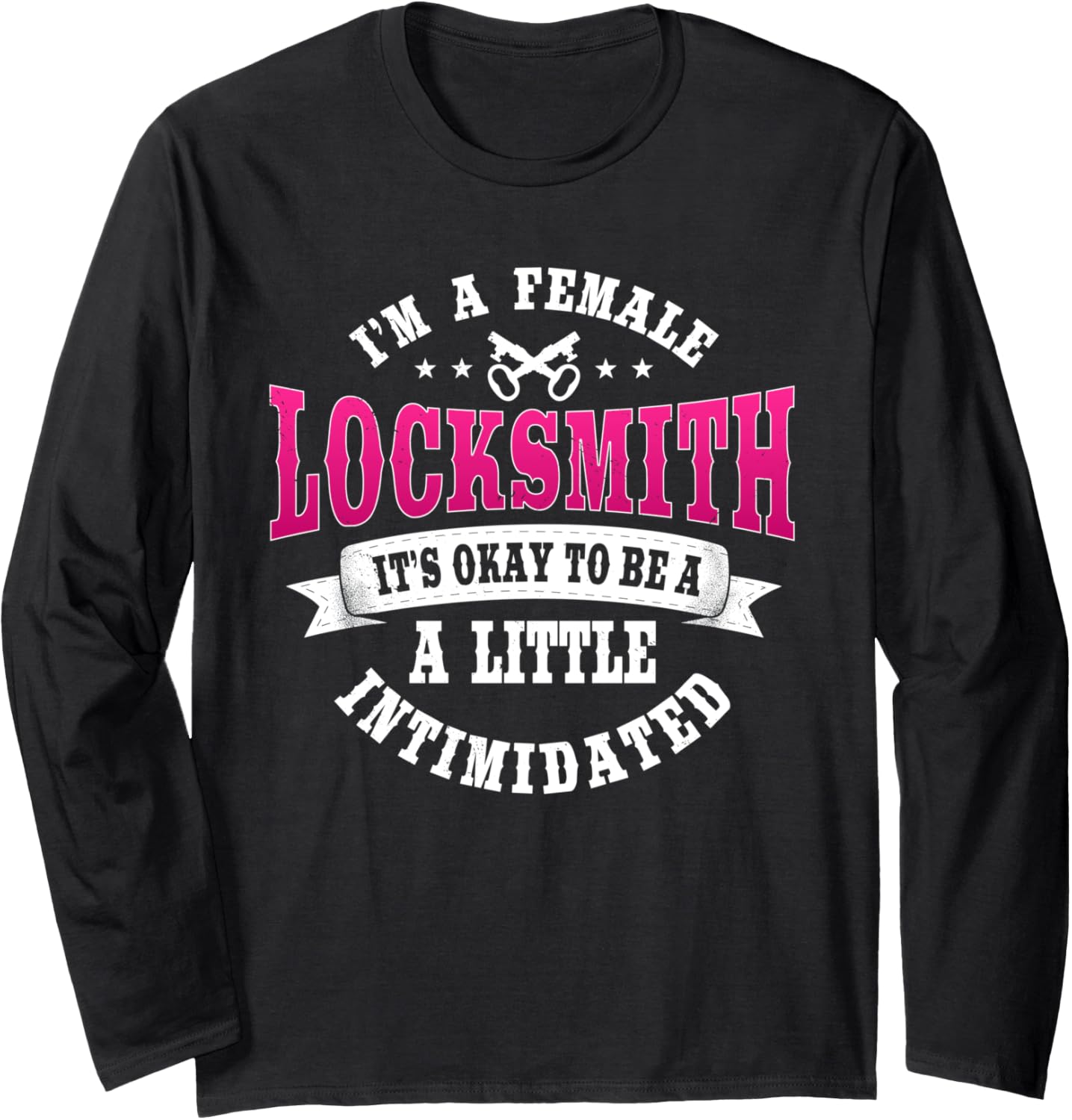 Locksmith Female Key Maker Lock Technician Locksmithing Long Sleeve Apparel | Trending 2025 | Comfort Daily Wear