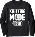 Knitting Mode On Yarn Enthusiast Long Sleeve Yarn Supply | Premium Quality | Perfect for Crafters