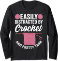 Easily Distracted By Crochet And Pretty Yarn Crocheting Long Sleeve Yarn Supply | High Search Volume | Best Seller Ch...
