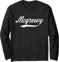 Distressed Script Michael McGreevy Prospect Baseball Fan Long Sleeve Apparel | Premium Quality