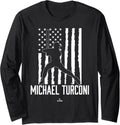 Distressed Flag Swing Michael Turconi Prospect Baseball Fan Long Sleeve Apparel | Trending 2025