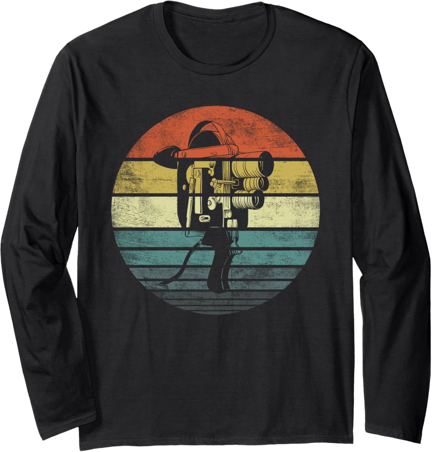 Cameraman Videographer Gifts Funny Retro Camera Filmmaker Long Sleeve Apparel | Trending 2025 | Aesthetic Fit