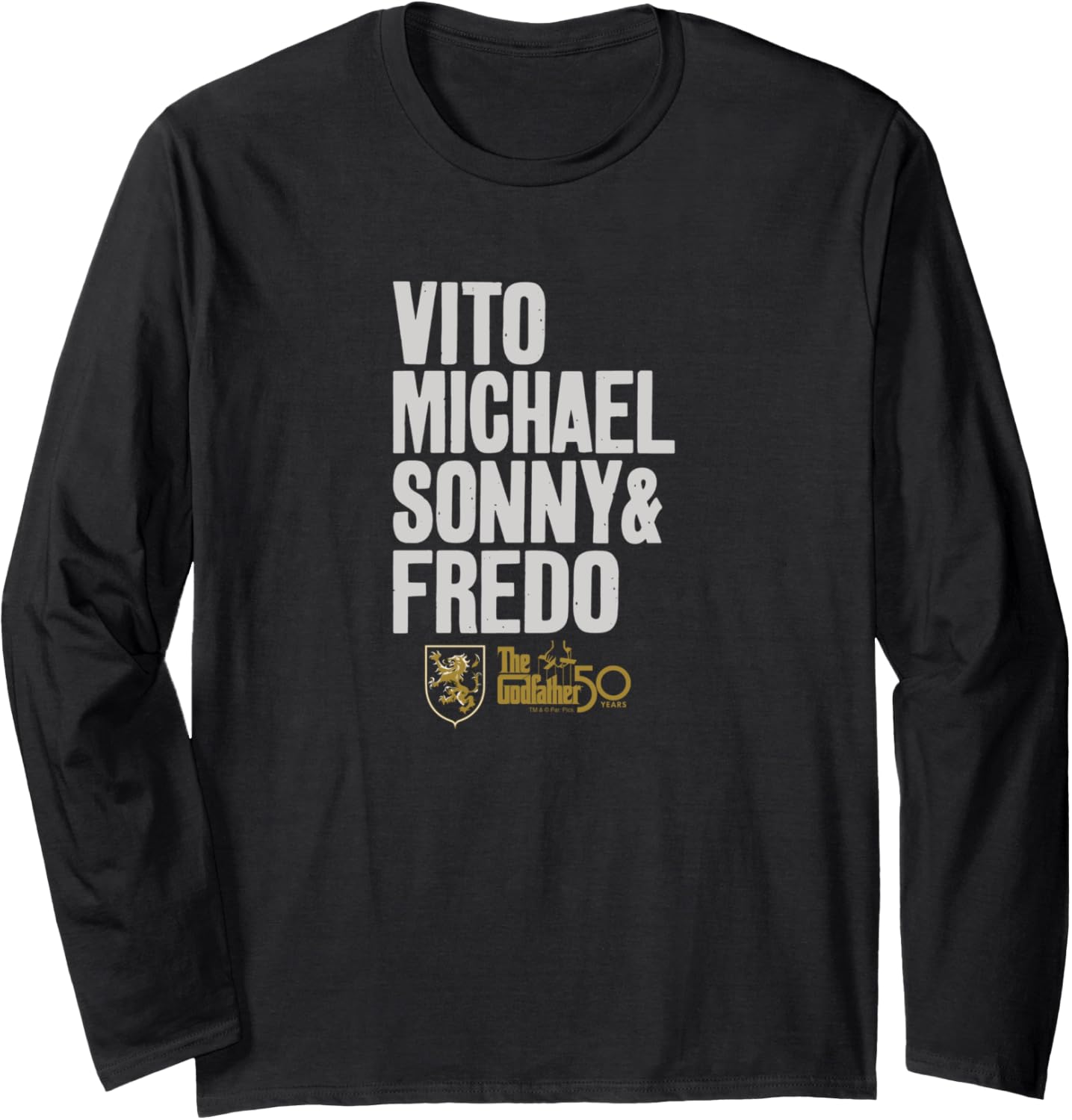 The Godfather - Vito, Michael, Sonny, & Fred Long Sleeve Apparel | Premium Quality