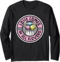 Love Comes In All Flavors Gelato Maker Lover Ice Cream Long Sleeve Apparel | US Viral Style | Aesthetic Fit
