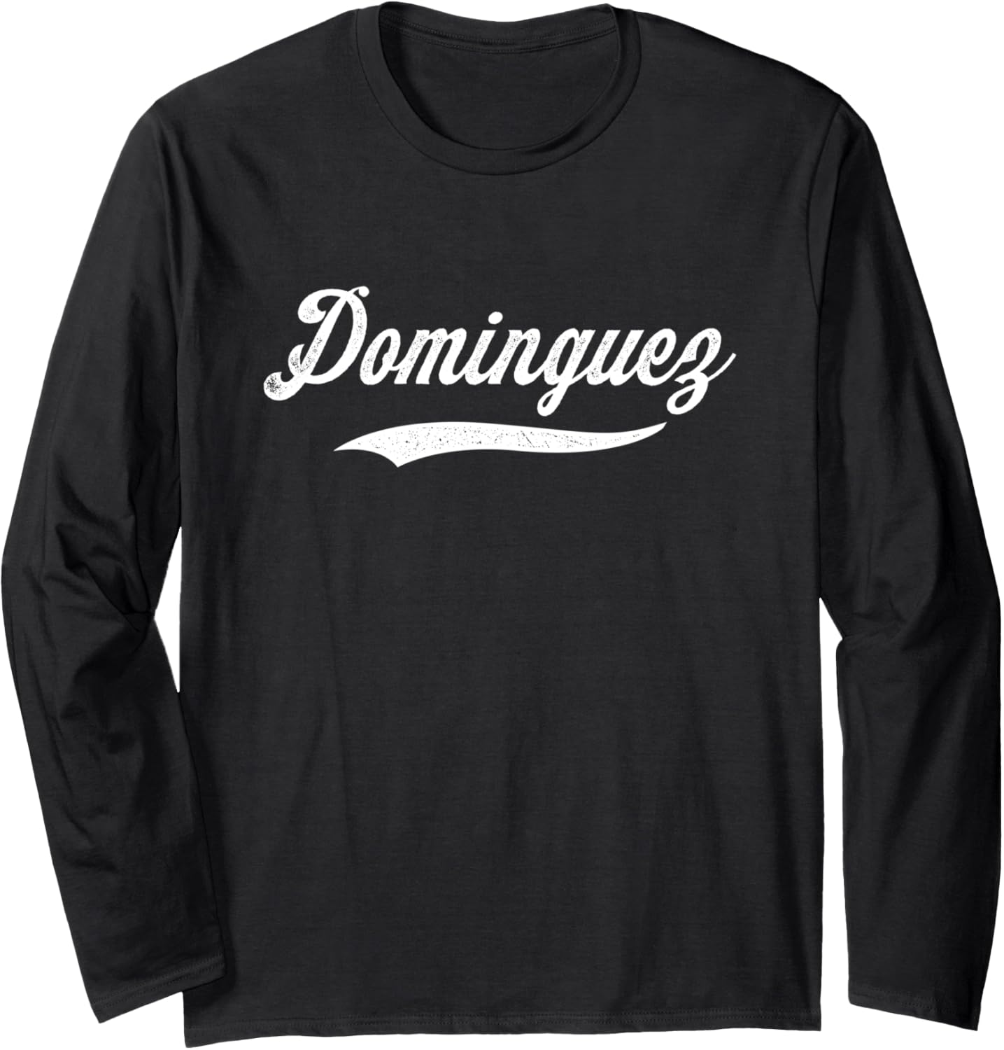 Distressed Script Michael Dominguez Prospect Baseball Fan Long Sleeve Apparel | Perfect Gift Idea