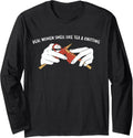 Real Women Smell Like Tea & Yarn Knitting Long Sleeve Yarn Supply | Viral US Pick | High CTR Title