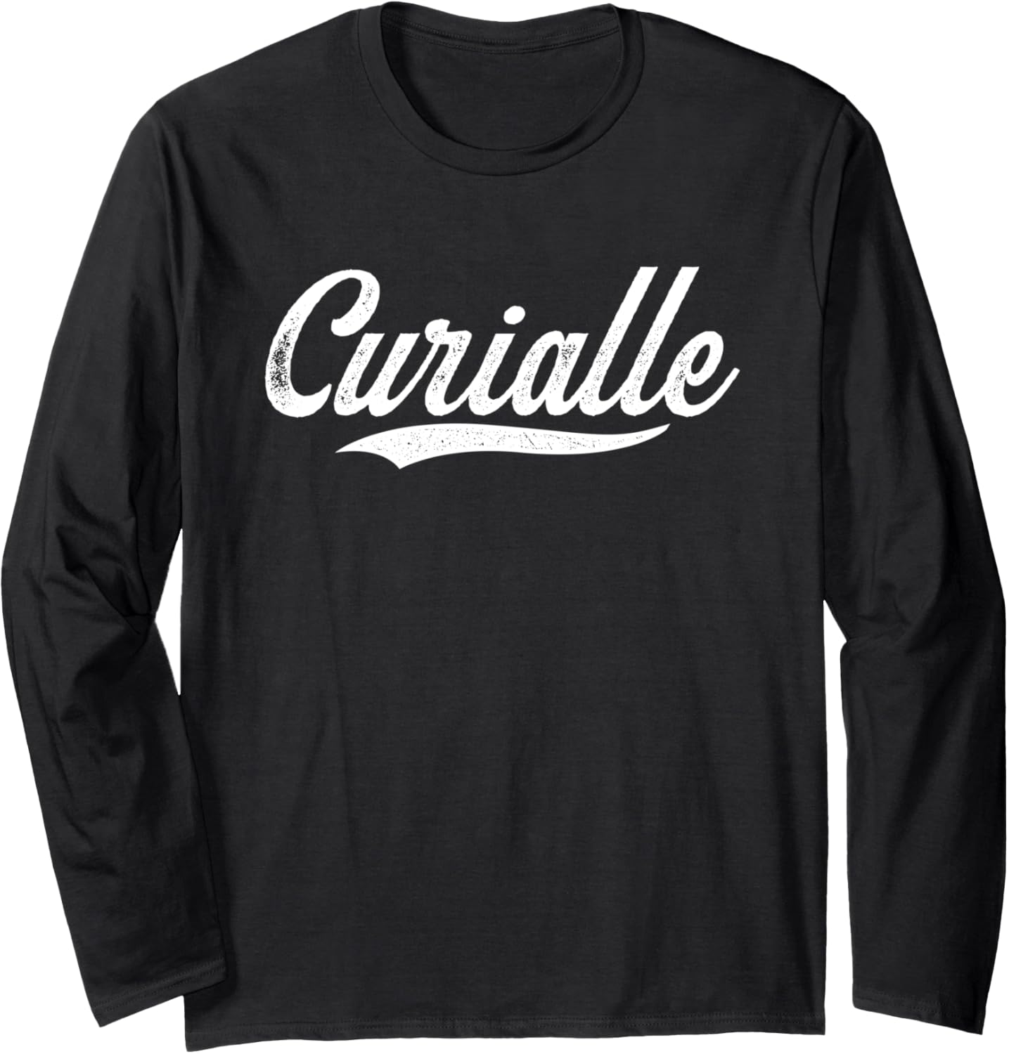 Distressed Script Michael Curialle Prospect Baseball Fan Long Sleeve Apparel | Premium Quality