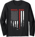 USA Flag Bat Michael Busch Chicago Baseball MLBPA Long Sleeve Apparel | Trending 2025