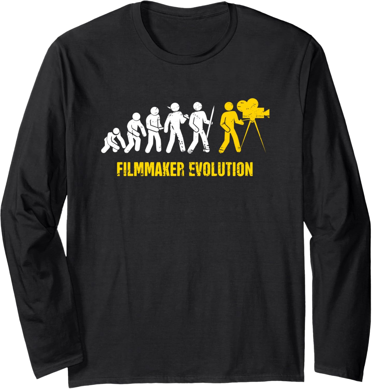 Evolution - Funny Film Director, Screenwriter & Filmmaker Long Sleeve Apparel | High Search Volume | Aesthetic Fit