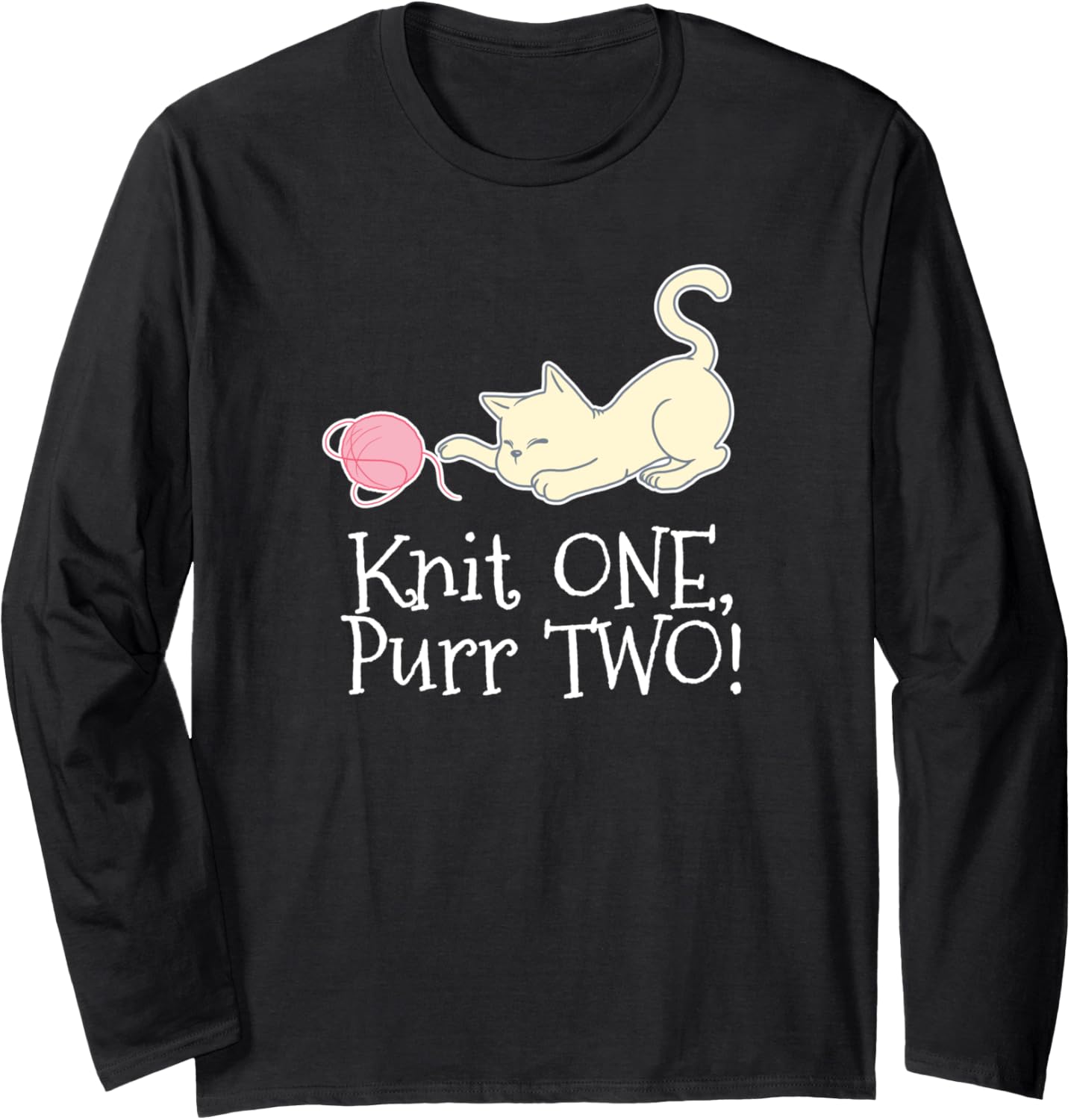 Knit One Purr Two Cat Lover Yarn Crocheting Long Sleeve Yarn Supply | Premium Quality | High CTR Title