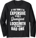 Locksmith Qualified Key Maker Lock Picker Locksmithing Long Sleeve Apparel | US Viral Style | Aesthetic Fit