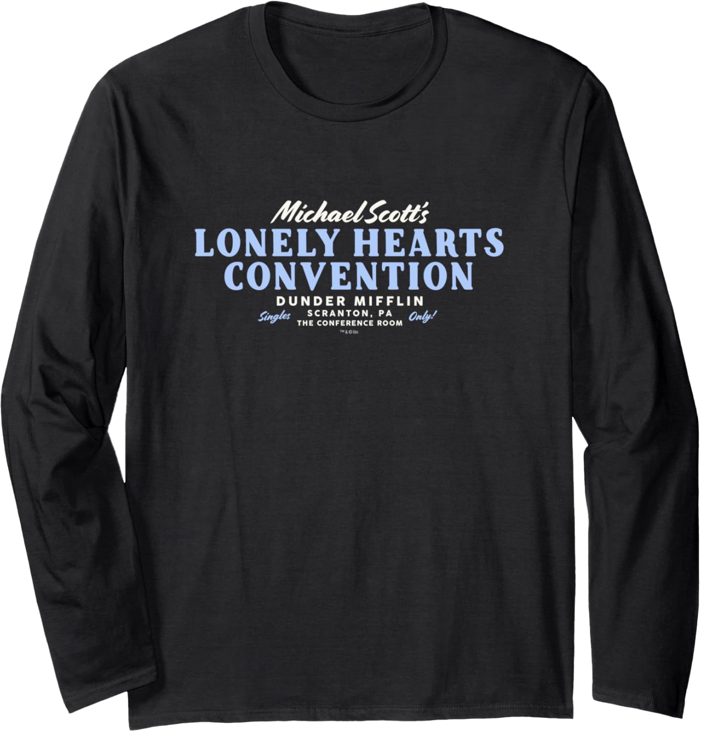 The Office Michael Scott Lonely Hearts Convention Long Sleeve Apparel | Viral Streetwear Style