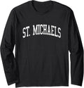 St. Michaels Maryland MD Vintage Athletic Sports Design Long Sleeve Apparel | Premium Quality