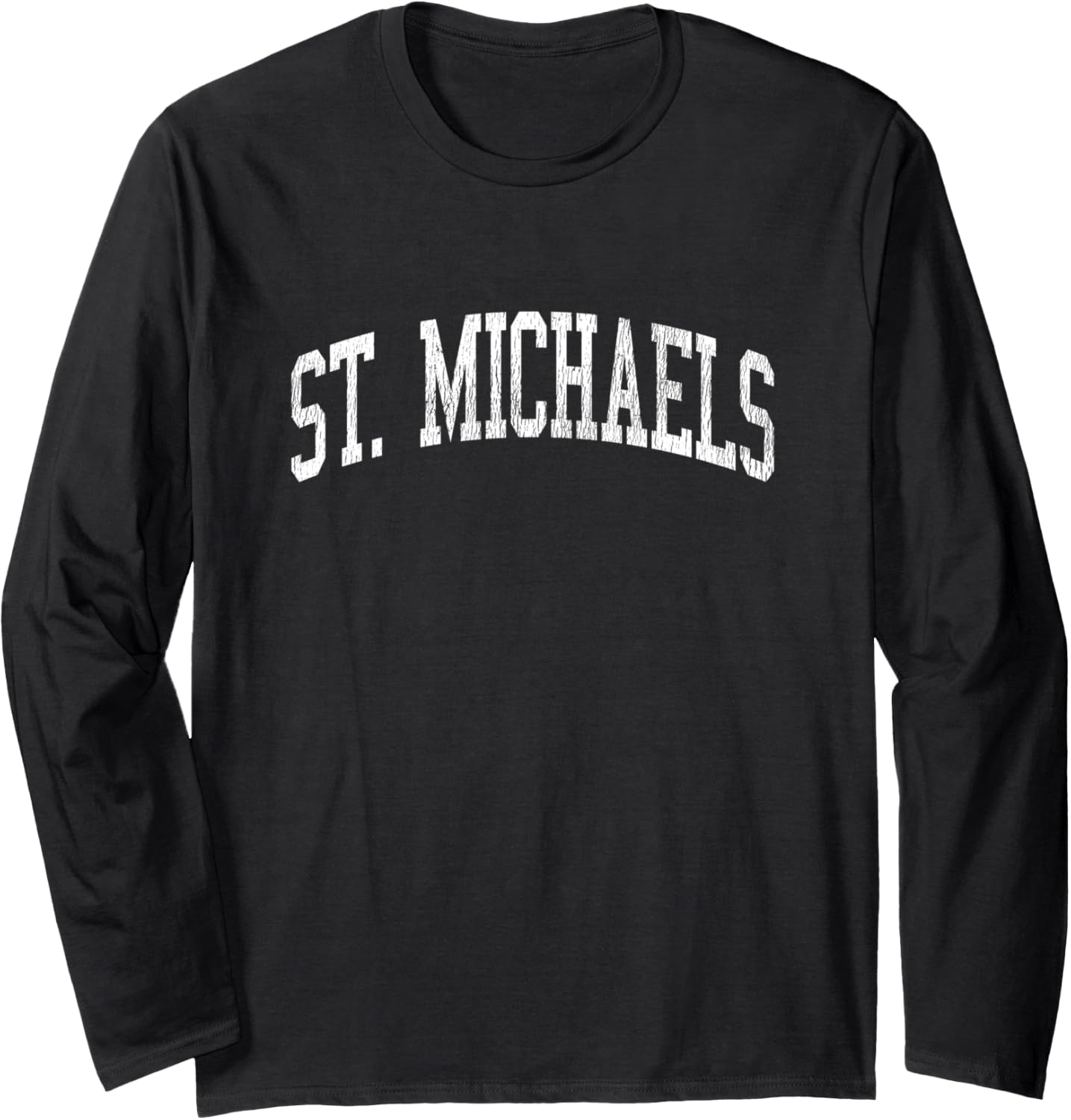 St. Michaels Maryland MD Vintage Athletic Sports Design Long Sleeve Apparel | Premium Quality