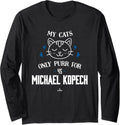 Cat Lovers for Michael Kopech Los Angeles Baseball MLBPA Long Sleeve Apparel | Trending 2025