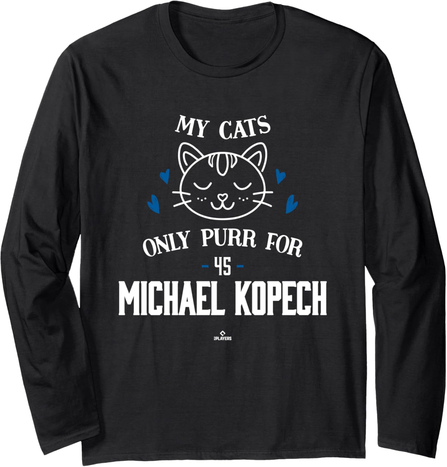 Cat Lovers for Michael Kopech Los Angeles Baseball MLBPA Long Sleeve Apparel | Trending 2025