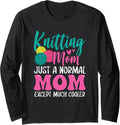 Knitting Mom Crochet Lover Yarn Collector Mothers Day Long Sleeve Yarn Supply | Premium Quality | Perfect for Crafters