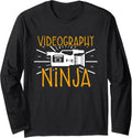 Videographer Ninja Videography Filmmaker Long Sleeve Apparel | Premium Quality | Comfort Daily Wear