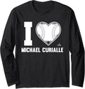 I Heart Michael Curialle Prospect Baseball Fan Gear Long Sleeve Apparel | US Best Seller