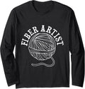 Yarn Collection FIBER ARTIST Funny Yarn Collector Long Sleeve Yarn Supply | Top Rated | Perfect for Crafters
