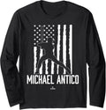 Distressed Flag Swing Michael Antico Prospect Baseball Fan Long Sleeve Apparel | Viral Streetwear Style